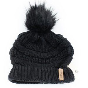 Furtalk Womens Winter Knitted Beanie Hat with Pom